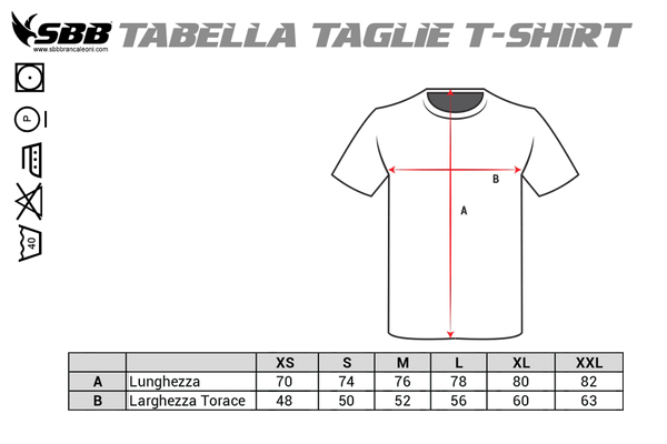 tabella taglie maglietta sbb