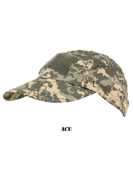 Cappello da Baseball militare tattico con velcro mimetismi vari 101 INC