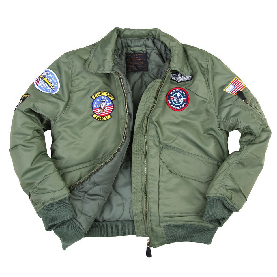 Kids Classic MA-1 reversibile in ottone zip giacca di volo Taglia per ragazzi 
