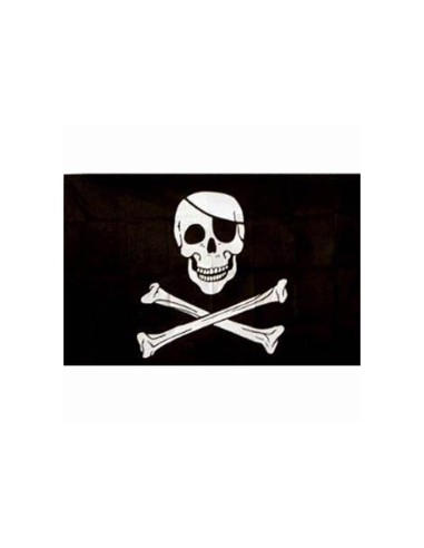 Bandiera Pirata Jolly Rogers Teschio con Benda - 447200-166 - Fosco Industries