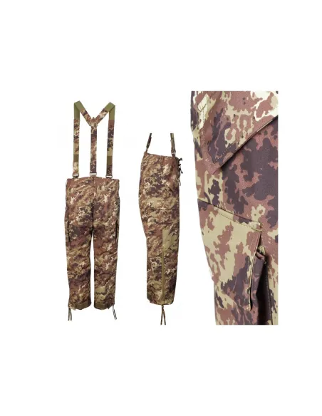 Pantaloni militari impermeabili traspiranti con bretelle SBB Brancaleoni