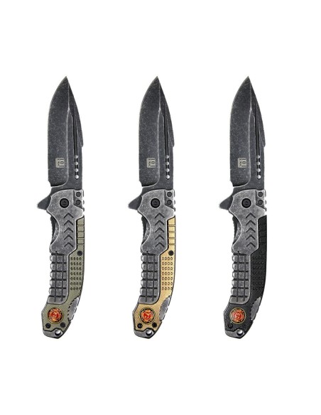 Coltello in metallo lavorato Vigili del Fuoco F.D. Fire Department 101 INC Coltello in metallo lavorato Vigili del Fuoco F.D. Fire Department 101 INC