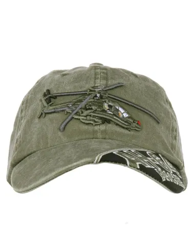 Cappello da Baseball AH-64 Apache stone washed Fostex Garments