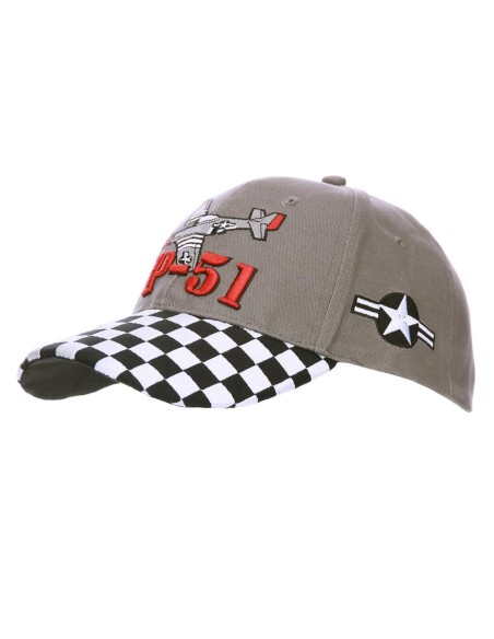 Cappello da Baseball militare P-51 Mustang Caccia USA WWII Fostex Garments Cappello da Baseball militare P-51 Mustang Caccia USA WWII Fostex Garments