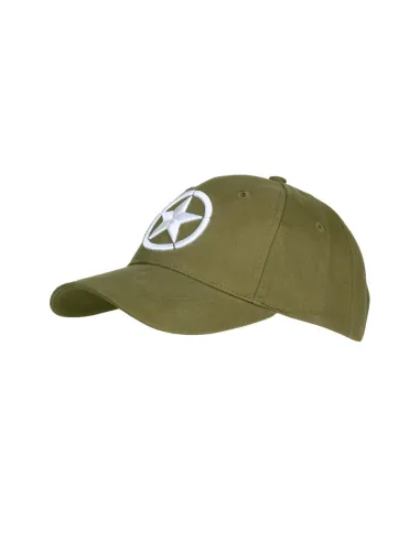 Cappello da Baseball ricamato 3D Forze Alleate Seconda Guerra Mondiale Fostex Garments