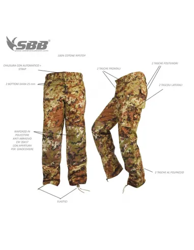 Pantalone Combat Vegetato SBB SBB Brancaleoni