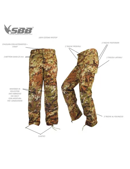 Pantalone Combat Vegetato SBB SBB Brancaleoni