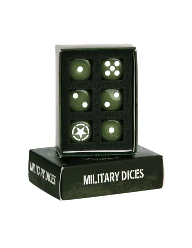 Set dadi militari alleati con scatola Fosco Industries