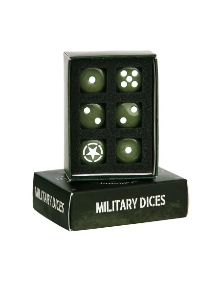 Set dadi militari alleati con scatola Fosco Industries