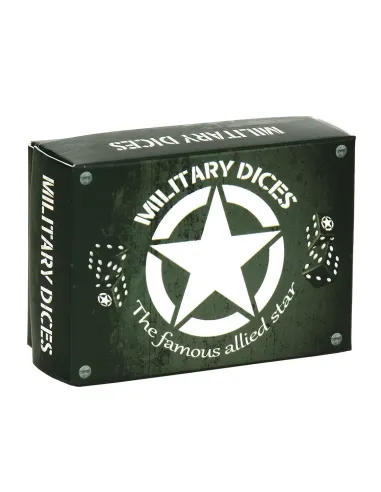Set dadi militari alleati con scatola Fosco Industries