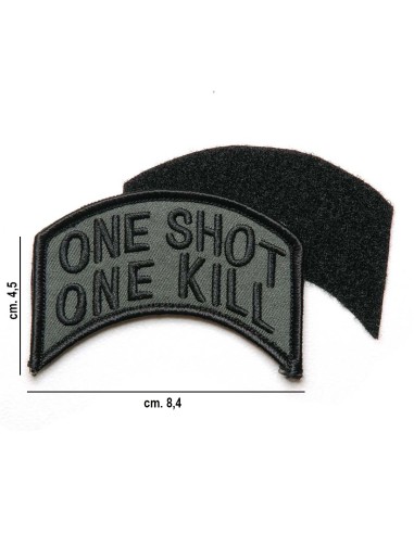 Toppa one shot one kill con velcro Fostex Garments