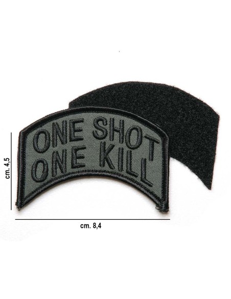 Toppa one shot one kill con velcro Fostex Garments Toppa one shot one kill con velcro Fostex Garments