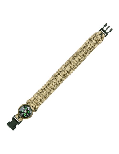 Braccialetto militare Paracord con bussola K2023 20 cm 8" 101 INC Braccialetto militare Paracord con bussola K2023 20 cm 8" 101 INC