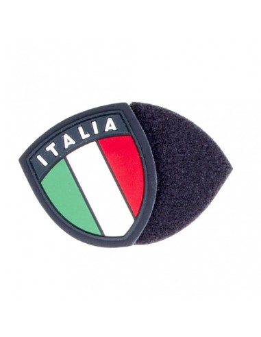 Toppa patch scudetto Italia con retro rimovibile in velcro