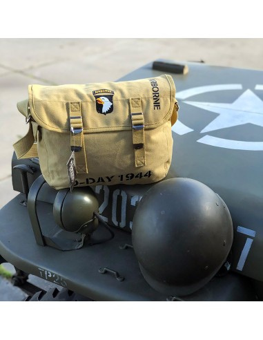 Borsa tracolla canvas 101st Airborne D-DAY Paracadutisti Fostex Garments