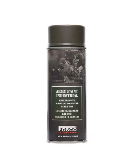 Vernice Militare bomboletta Spray 400 ml colori vari Fosco Industries