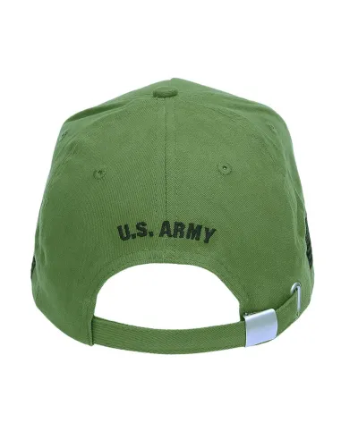 Cappello da baseball militare U.S. Army con scritta ricamata Veteran e bandiera USA Fostex Garments