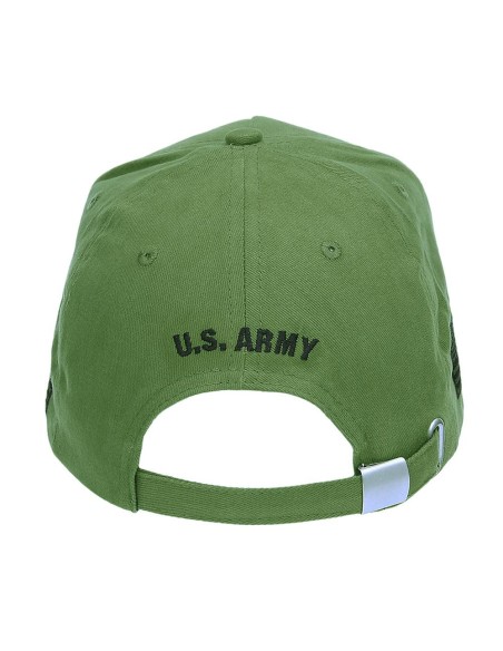 Cappello da baseball militare U.S. Army con scritta ricamata Veteran e bandiera USA Fostex Garments