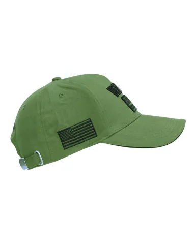 Cappello da baseball militare U.S. Army con scritta ricamata Veteran e bandiera USA Fostex Garments