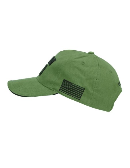 Cappello da baseball militare U.S. Army con scritta ricamata Veteran e bandiera USA Fostex Garments