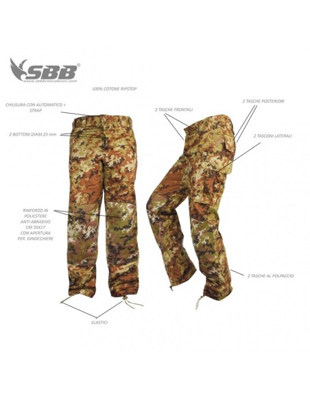 Uniforme CBT 100% cot. vegetata mod. 2013 (AGG.2019) SBB Brancaleoni