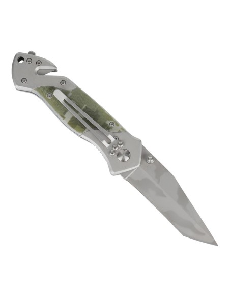 Coltello tattico con taglia cavi e rompi vetro con clip H254G10 Fosco Industries