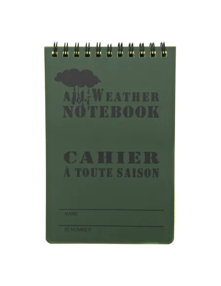 Block notes militare impermeabile Large