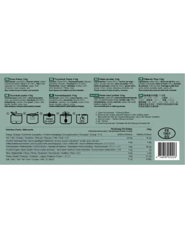 Razione pasta la tonno 110 gr Tactical Foodpack Tactical Foodpack