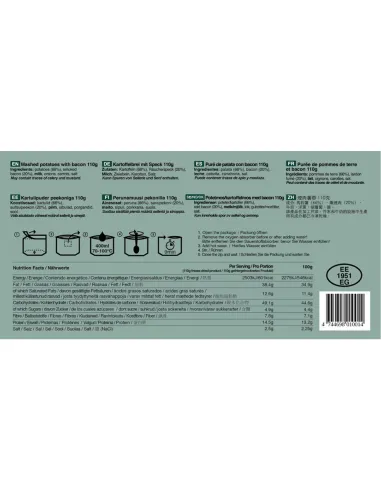 Razione Purè di patate e pancetta 110 gr Tactical Foodpack Tactical Foodpack