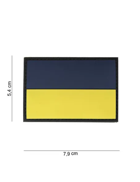 Toppa Patch 3D PVC Bandiera Ucraina velcro 101 INC