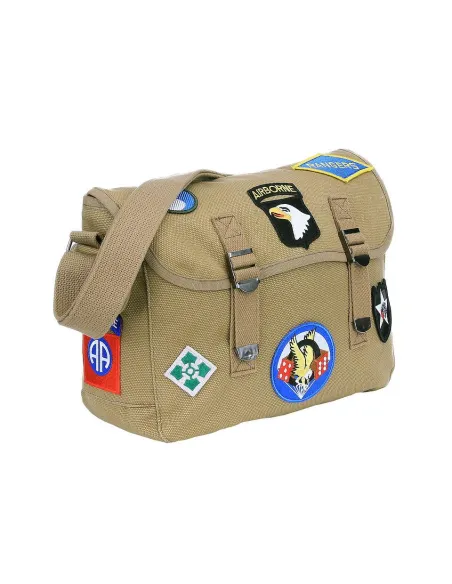 Borsa tracolla canvas Stemmi Seconda Guerra Mondiale WWII Fostex Garments