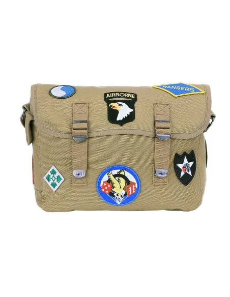 Borsa tracolla canvas Stemmi Seconda Guerra Mondiale WWII Fostex Garments