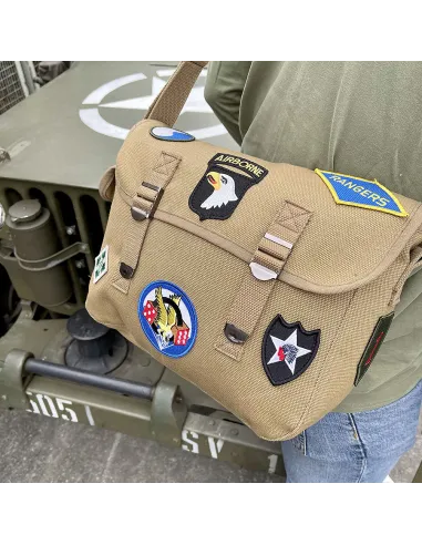 Borsa tracolla canvas Stemmi Seconda Guerra Mondiale WWII Fostex Garments