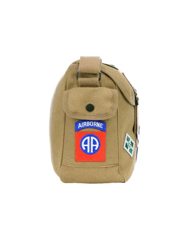 Borsa tracolla canvas Stemmi Seconda Guerra Mondiale WWII Fostex Garments