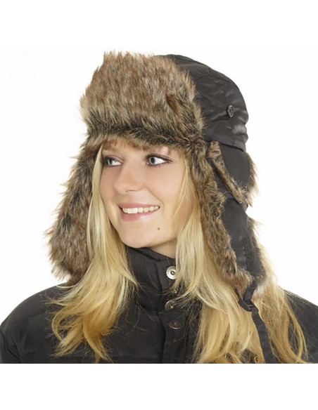 Berretto in poliestere con pelliccia Fostex Garments