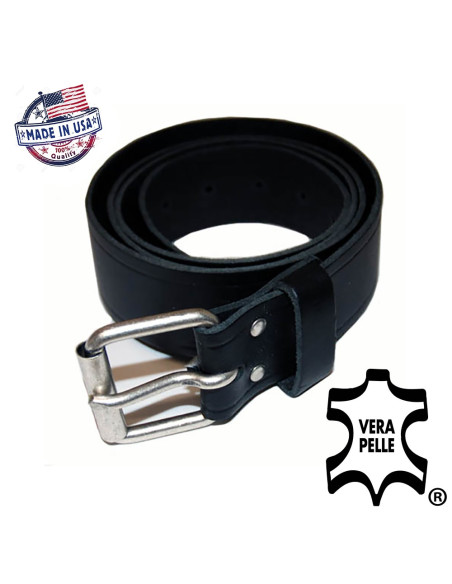 Cintura in vera pelle USA con fibbia Non applicabile