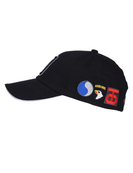 Cappello da Baseball D-Day Sbarco in Normandia WWII con stemmi Fostex Garments Cappello da Baseball D-Day Sbarco in Normandia WWII con stemmi Fostex Garments