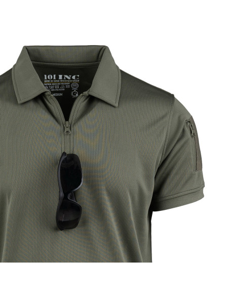 Polo tattica con Zip ad asciugatura rapida Quick Dry 101 INC