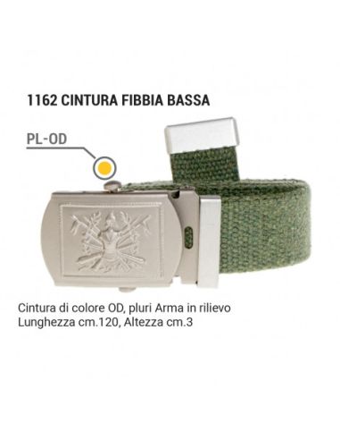 Cintura militare altezza 3 cm SBB Brancaleoni
