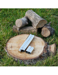 Tubo porta sigari con fiaschetta tascabile in Acciaio Inox 2