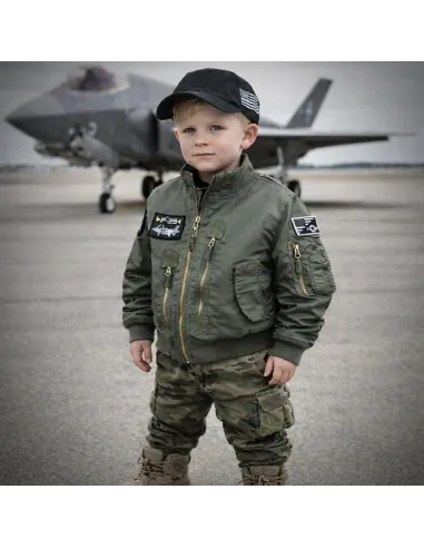 Giacca Bomber leggero tattico F-35 Bambino