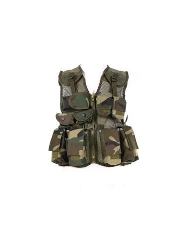 Gilet tattico militare mimetico da bambino