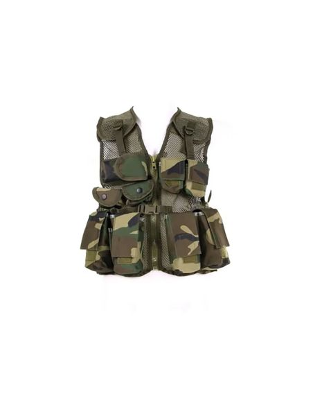 Gilet tattico militare mimetico da bambino